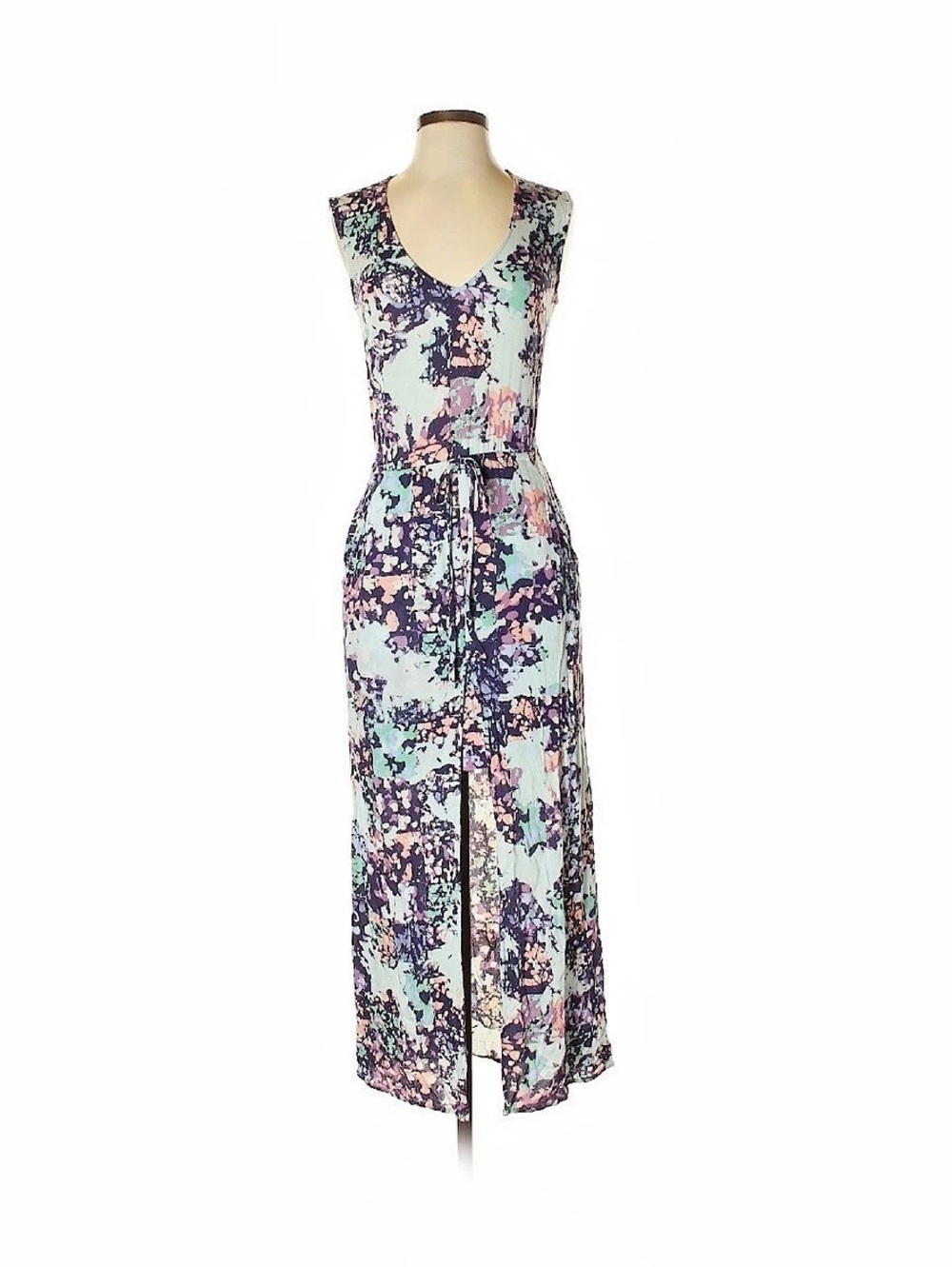 BCBG Max Azria Floral Open Back Dress